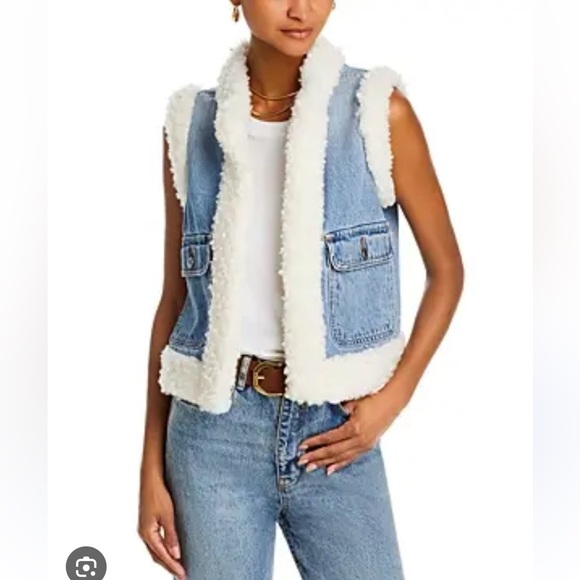 10 Crosby Derek Lam Jackets & Blazers - Derek Lam 10 Crosby 🔥 Jaime Denim Sherpa Vest